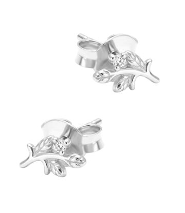 Little Leaf Silver Stud Earring STS-6744
